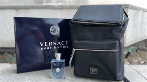 versace parfums backpack macys|Versace free backpack.